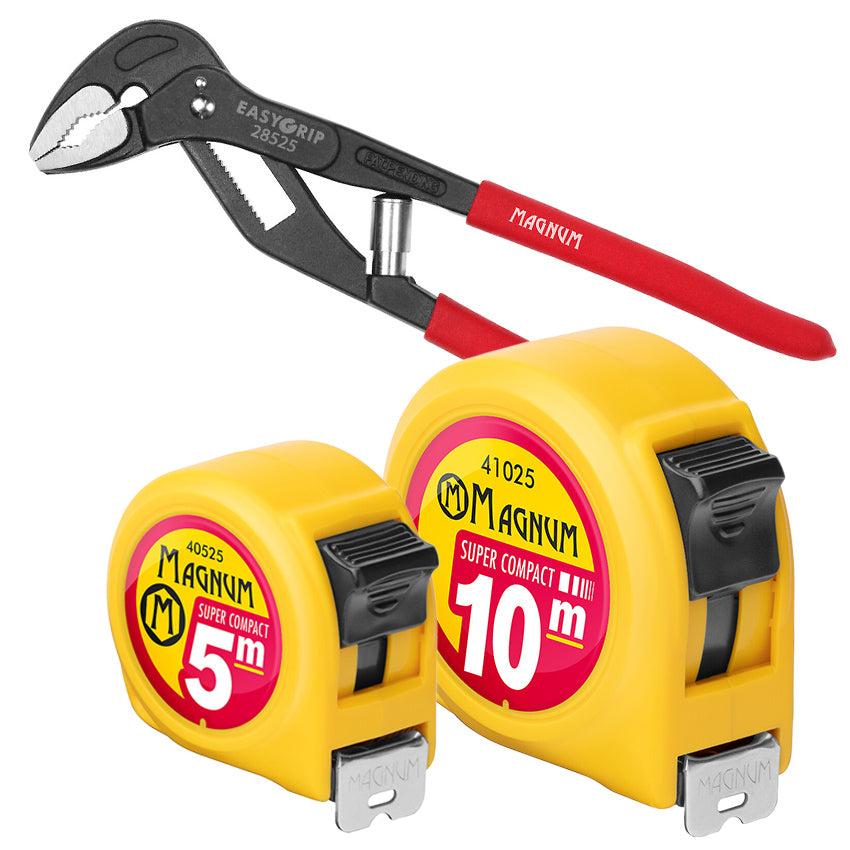 Compact Tape Measure & 250mm EasyGrips Bundle